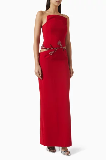 The Unlock Crystal-trim Gown