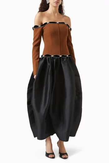 Dalida Off-shoulder Gown