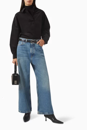 Corduroy Half-Placket Shirt