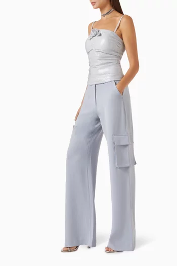 Wide-leg Cargo Pants