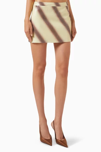 Sequin-embellished Mini Skirt