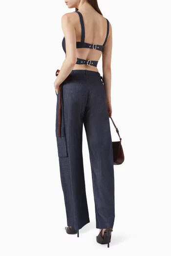 Leo Waistcoat in Denim