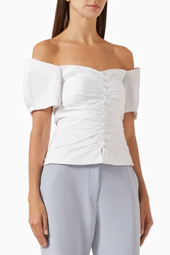 The Emmy Off-shoulder Top in Cotton