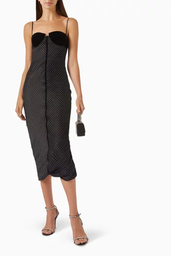 Eclipse Crystal-embellished Dress in Satin