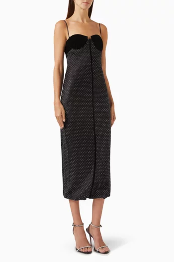 Eclipse Crystal-embellished Dress in Satin