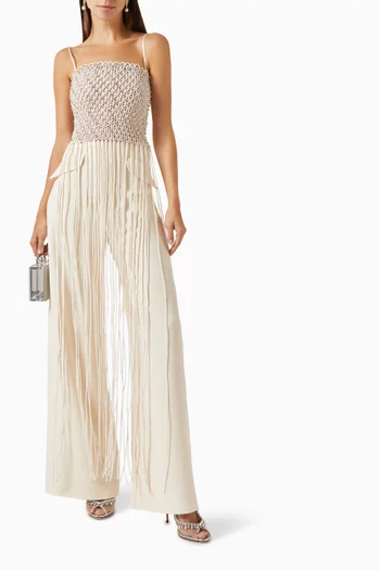 Empire-waist Pants in Crepe