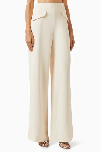 Empire-waist Pants in Crepe