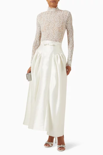 Cleo High-waisted Skirt in Jacquard