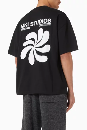 Abstract T-shirt in Cotton