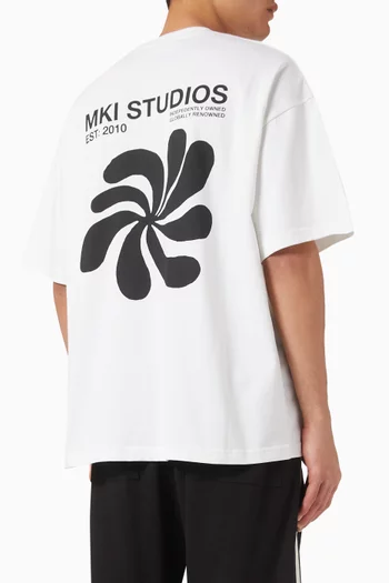 Abstract T-shirt in Cotton