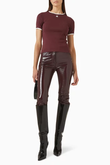 Signature Contrast T-shirt in Cotton
