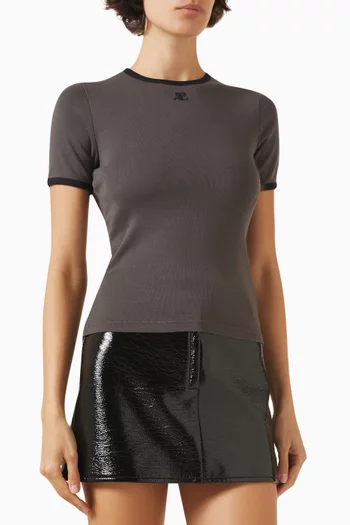 Signature Contrast T-shirt in Cotton