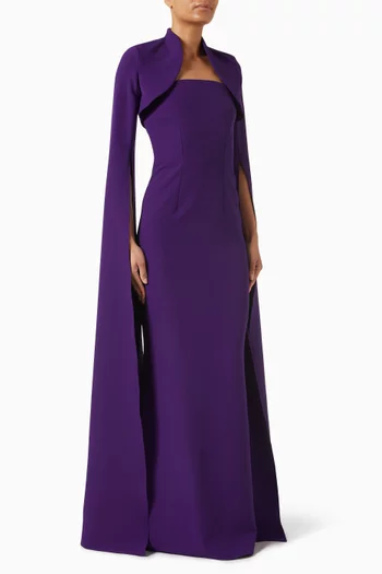 طقم فستان أماري وبوليرو سوشين كريب