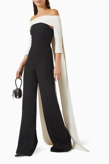 Takayama Jumpsuit & Bellara Cape in Crepe