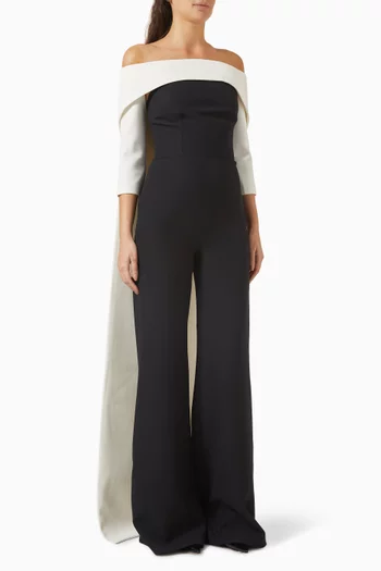 Takayama Jumpsuit & Bellara Cape in Crepe