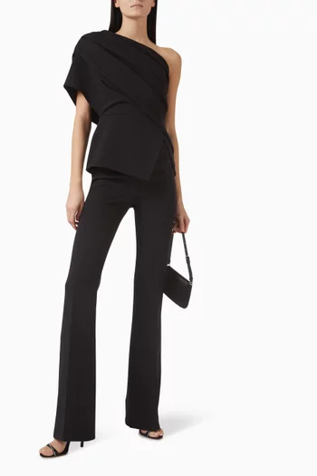 Elyna Draped Top in Crepe
