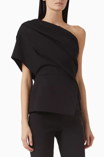 Elyna Draped Top in Crepe