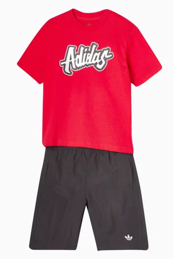 Logo-print T-shirt & Shorts Set