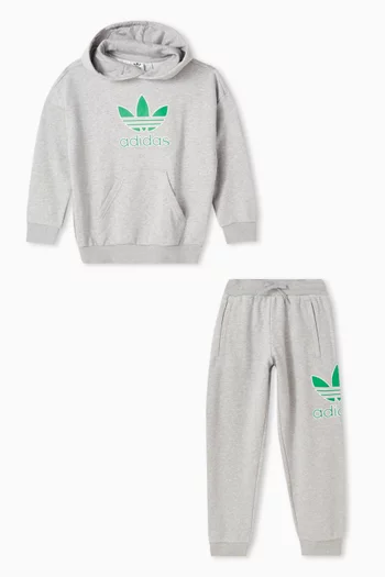 Logo Hoodie Tracksuit in Cotton-terry