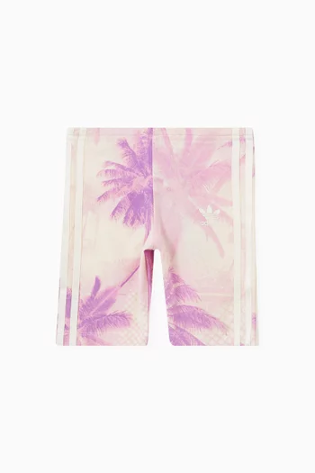 Palm Tree Cycling Shorts