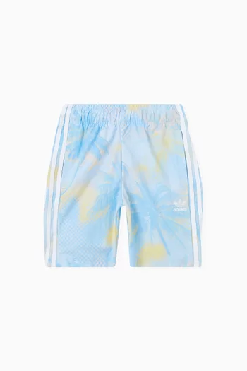 Palm-print Sweatshorts