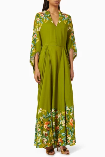 Floral Embroidered Kaftan