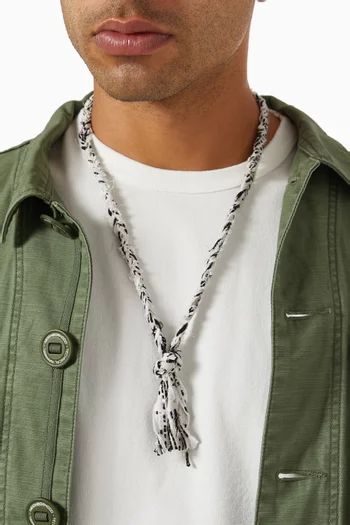 JQ Braid Necklace in Cotton-blend