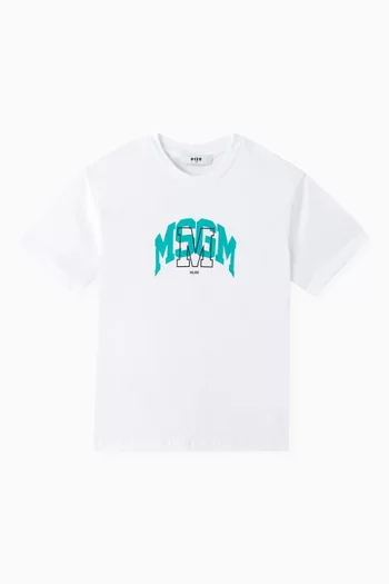 Graphic Print T-shirt in Cotton