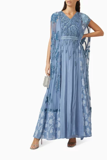 Sequin Embellished Maxi Dress