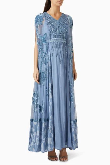 Sequin Embellished Maxi Dress