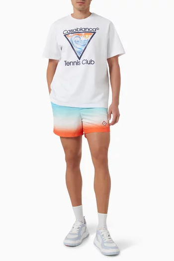 Gradient Jacquard Swim Shorts