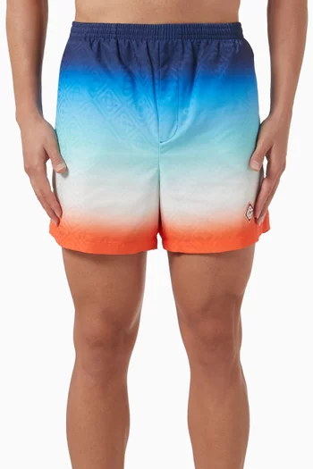 Gradient Jacquard Swim Shorts