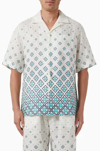 Caustics Emblem Shirt in Silk
