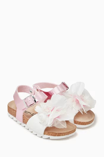 Floral Laminated Sandals