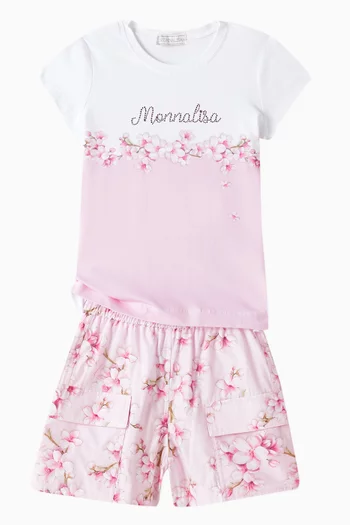 Cherry Blossom Shorts in Cotton