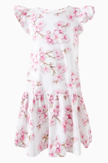 Peach Blossom Dress in Cotton