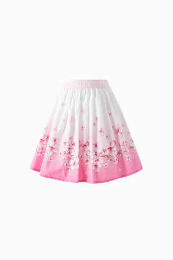 Cherry Blossom Skirt in Cotton