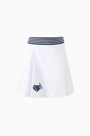 Pique Weave Skort in Cotton