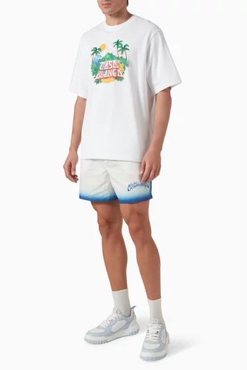 Logo Jacquard Swim Shorts