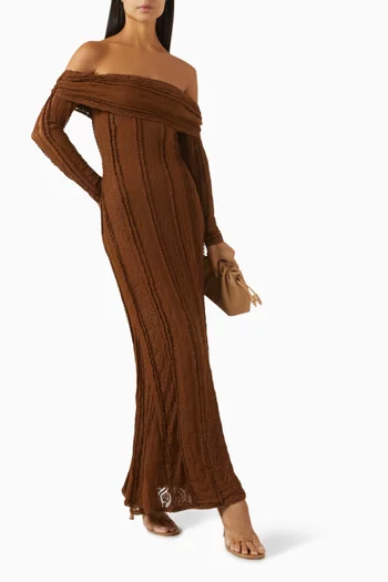 Minerva Off-shoulder Maxi Dress