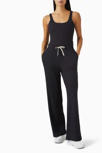 Pose Scoop Jumpsuit in Rib Knit