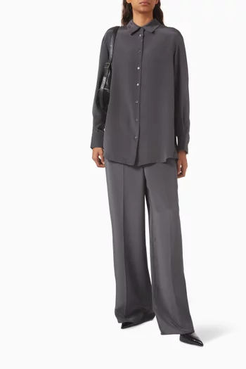 Relaxed-fit Shirt in Mulberry-silk