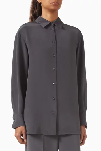 Relaxed-fit Shirt in Mulberry-silk