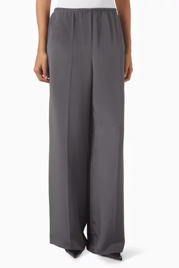 Relaxed-fit Pants in Mulberry-silk