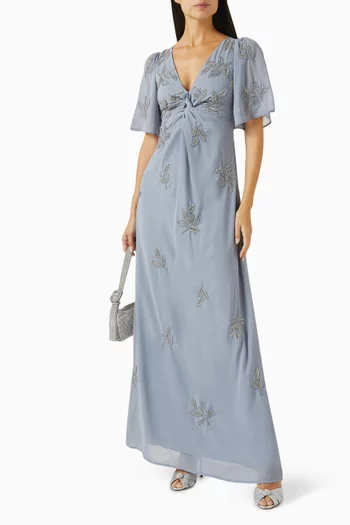 Bead-embellished Maxi Dress