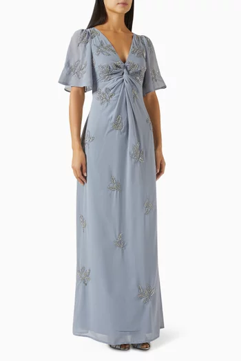 Bead-embellished Maxi Dress