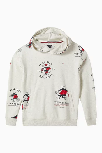Graphic Hoodie in Cotton
