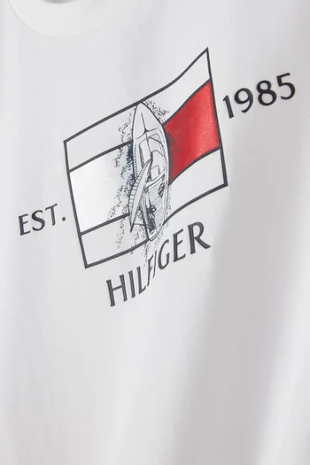 Yacht Logo T-shirt in Cotton