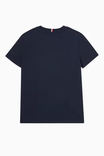 Patch Pocket T-shirt in Cotton-piqué