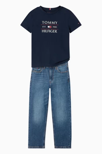 Graphic Logo T-shirt in Cotton